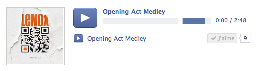 Lenox - Facebook player - Opening act